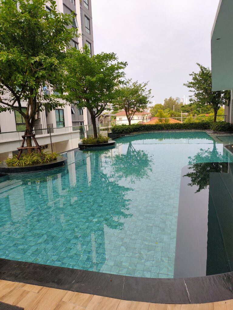 Condo facilities pool, Bangkok, Thailand, 2022